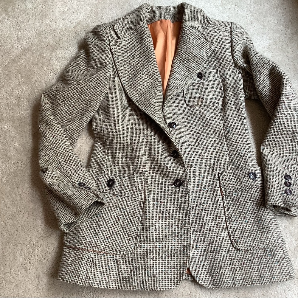 Country Stables Wool/Nylon vintage blazer. Union Made tag. No size tag Sm?